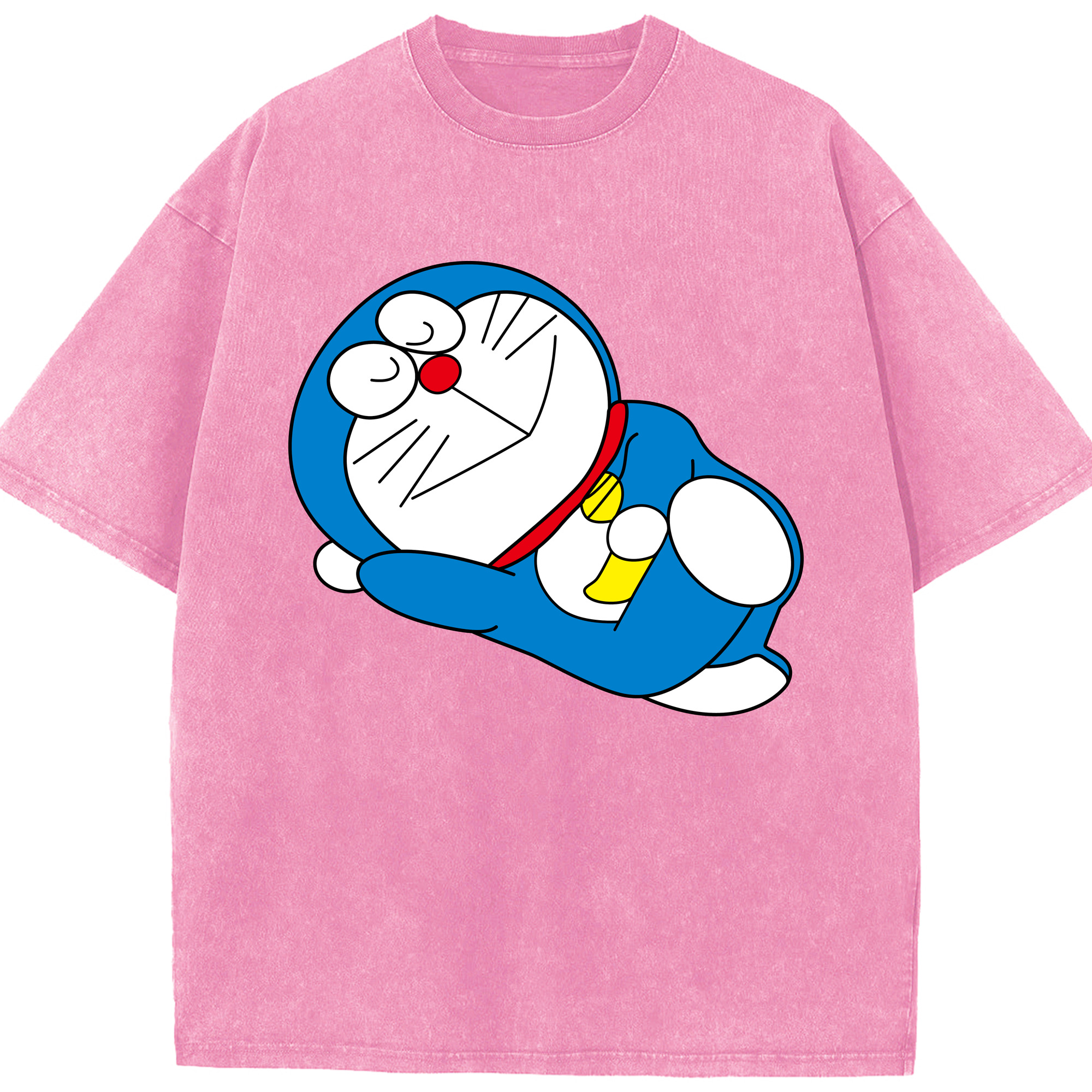 （画像用） ドラえもん Doraemon 綿100% ヴィンテージ風 半袖Tシャツ（フロントプリント）